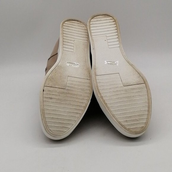 Maurices Womens Taryn Ankle Boot Tan Faux Suede Inside Wedge Zip Faux Fur Trim 9 - Picture 4 of 10